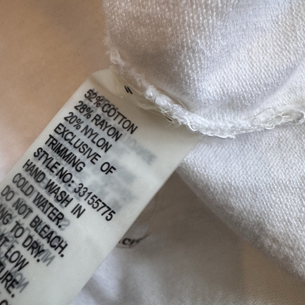 Peter Nygard White‎ Lace Embellished Floral Sequin Beaded Cami Tank Top Sz L - Picture 6 of 9